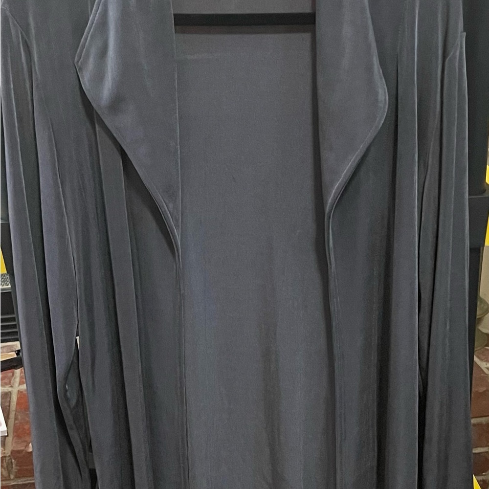 Chico's Traveler’s Gray Cardigan Jacket Large 2